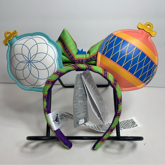 NWT. Disney Parks Pixar Christmas Ornament Toy Story Minnie Mouse Ears - Picture 2 of 9